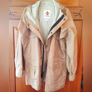Columbia Mens NWOT Tan Parka Field Coat